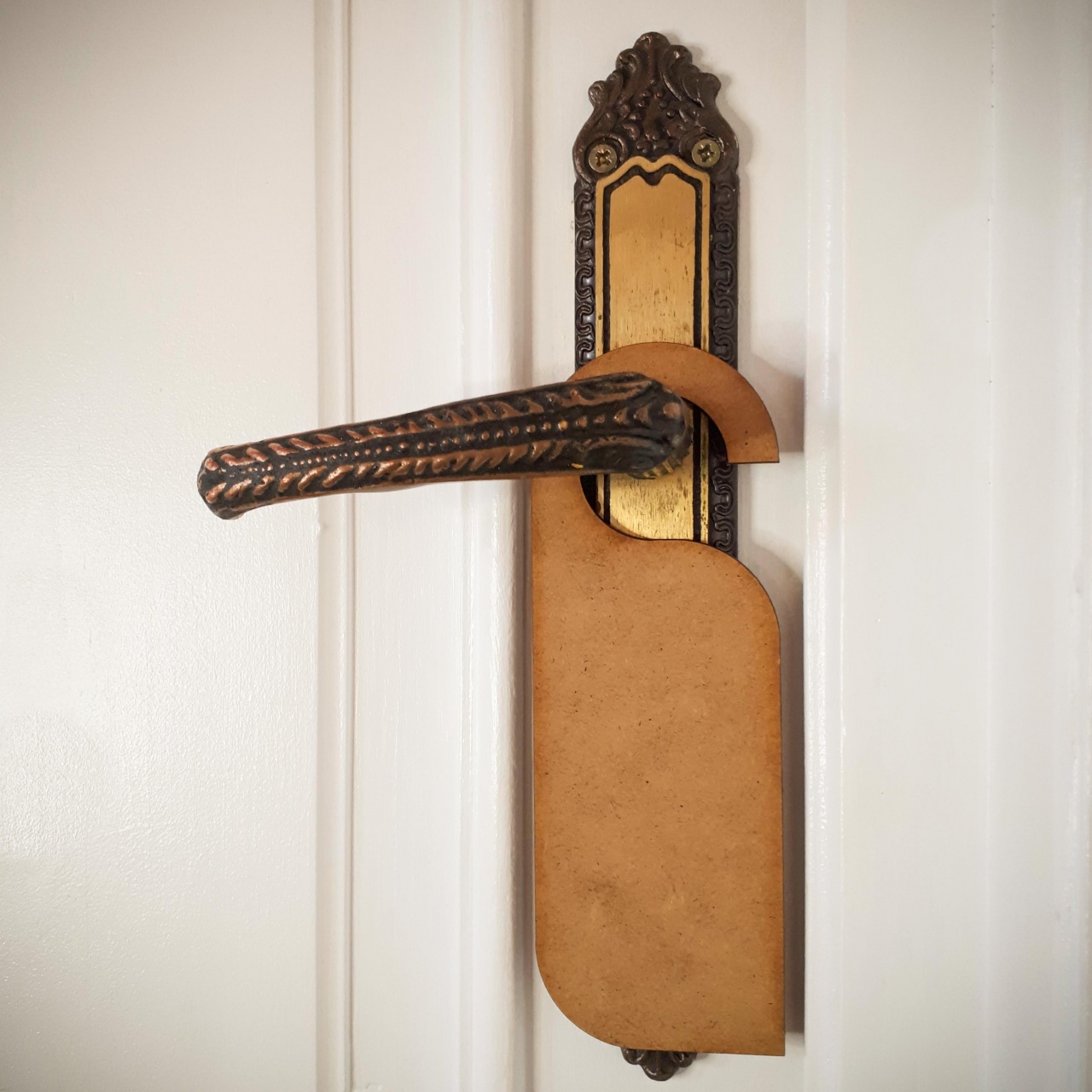 Door tag dreptunghi, 6×17 cm, HDF