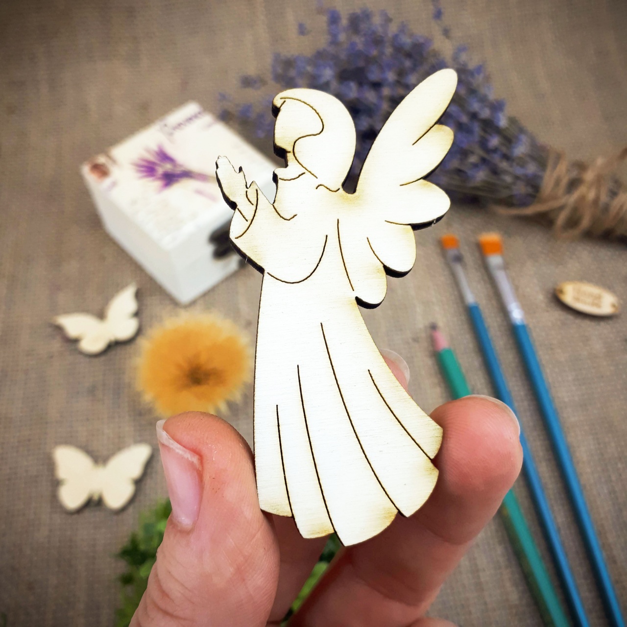 Înger Alina, 5 cm, placaj