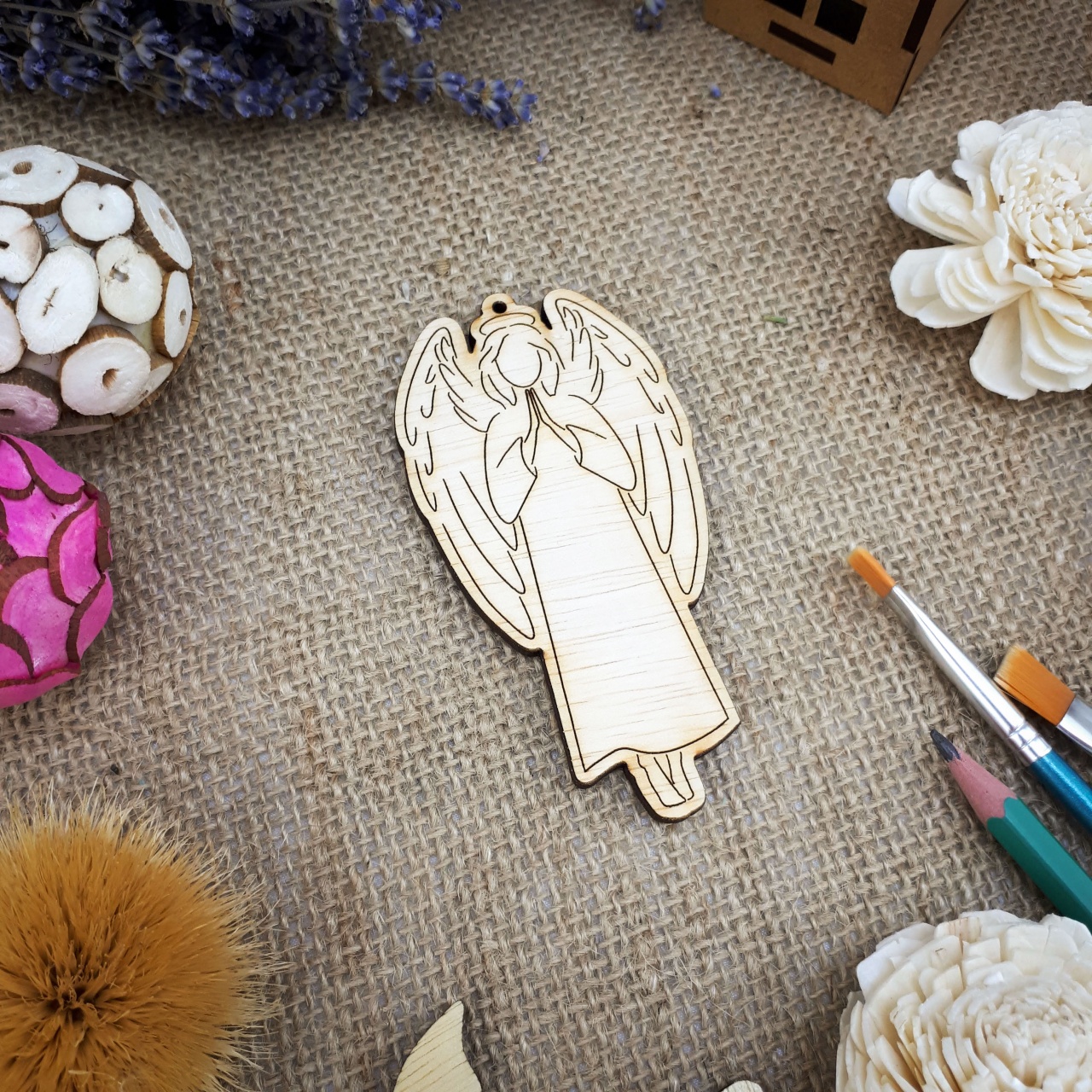 Înger Auria, 5 cm, placaj