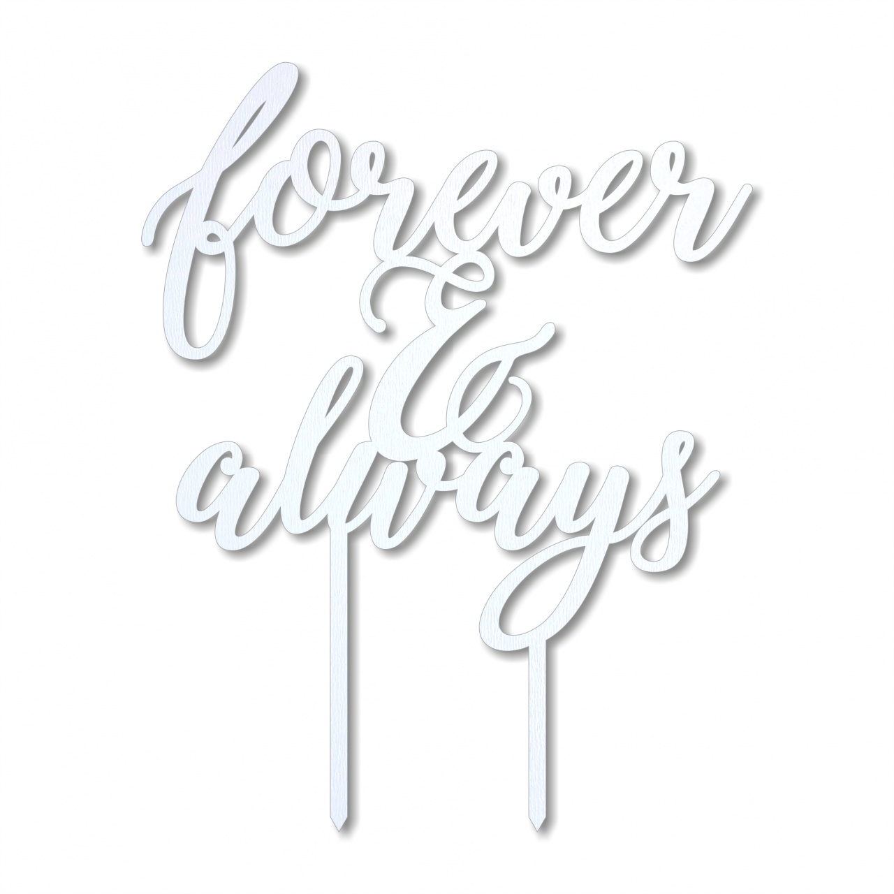 Topper Forever & Always, 13,5×17,5 cm, plexiglas