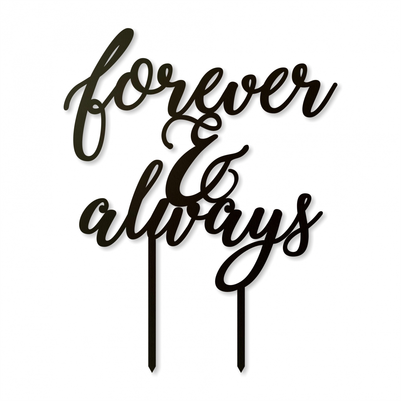 Topper Forever & Always, 13,5×17,5 cm, plexiglas