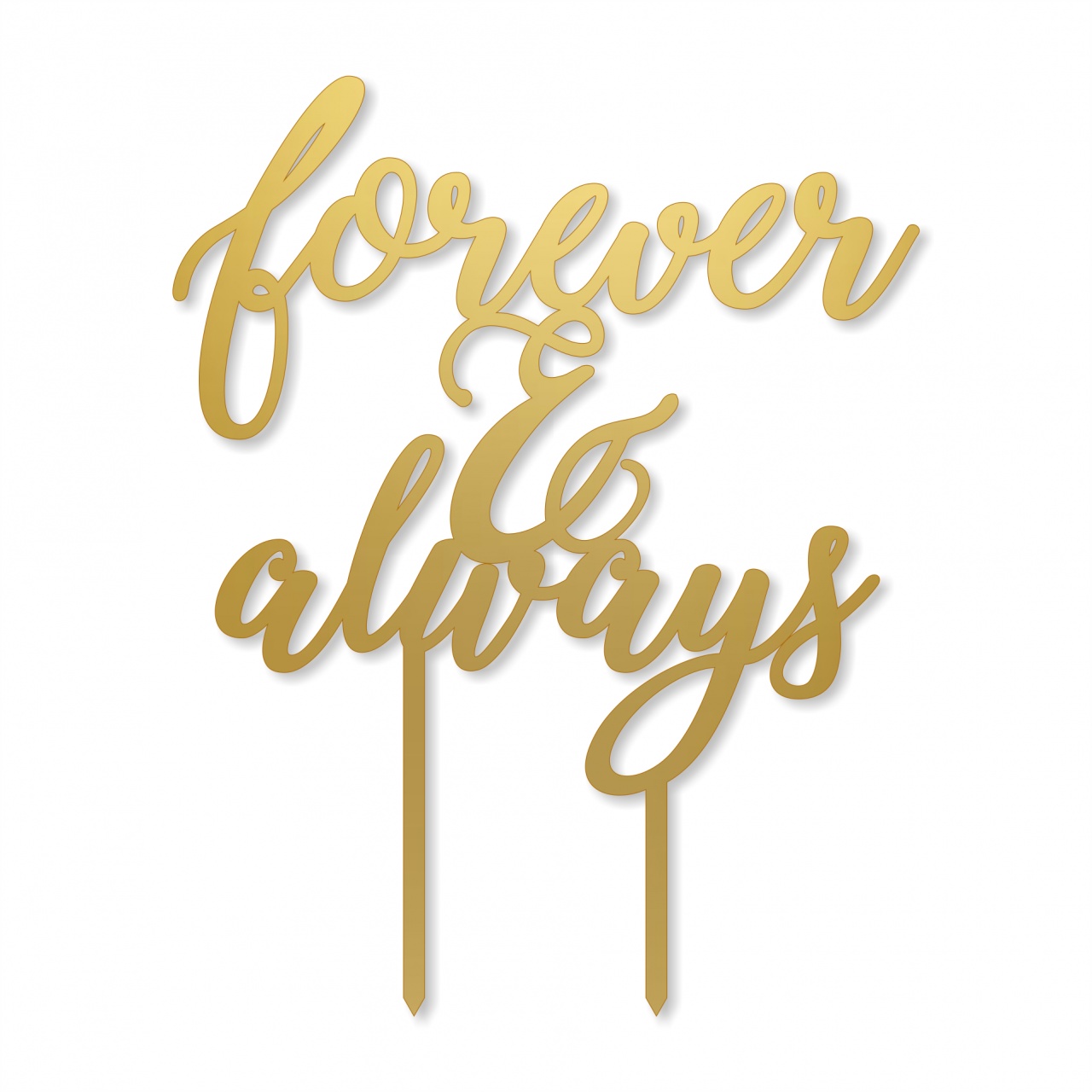 Topper Forever & Always, 13,5×17,5 cm, plexiglas