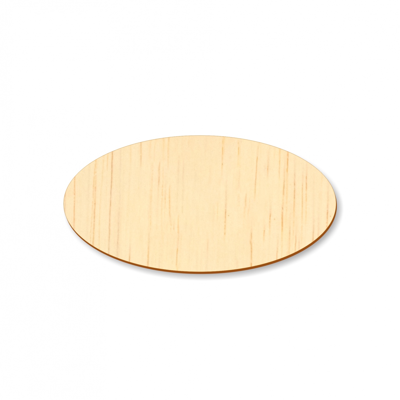 Tăbliță ovală, 5×2.5 cm, placaj
