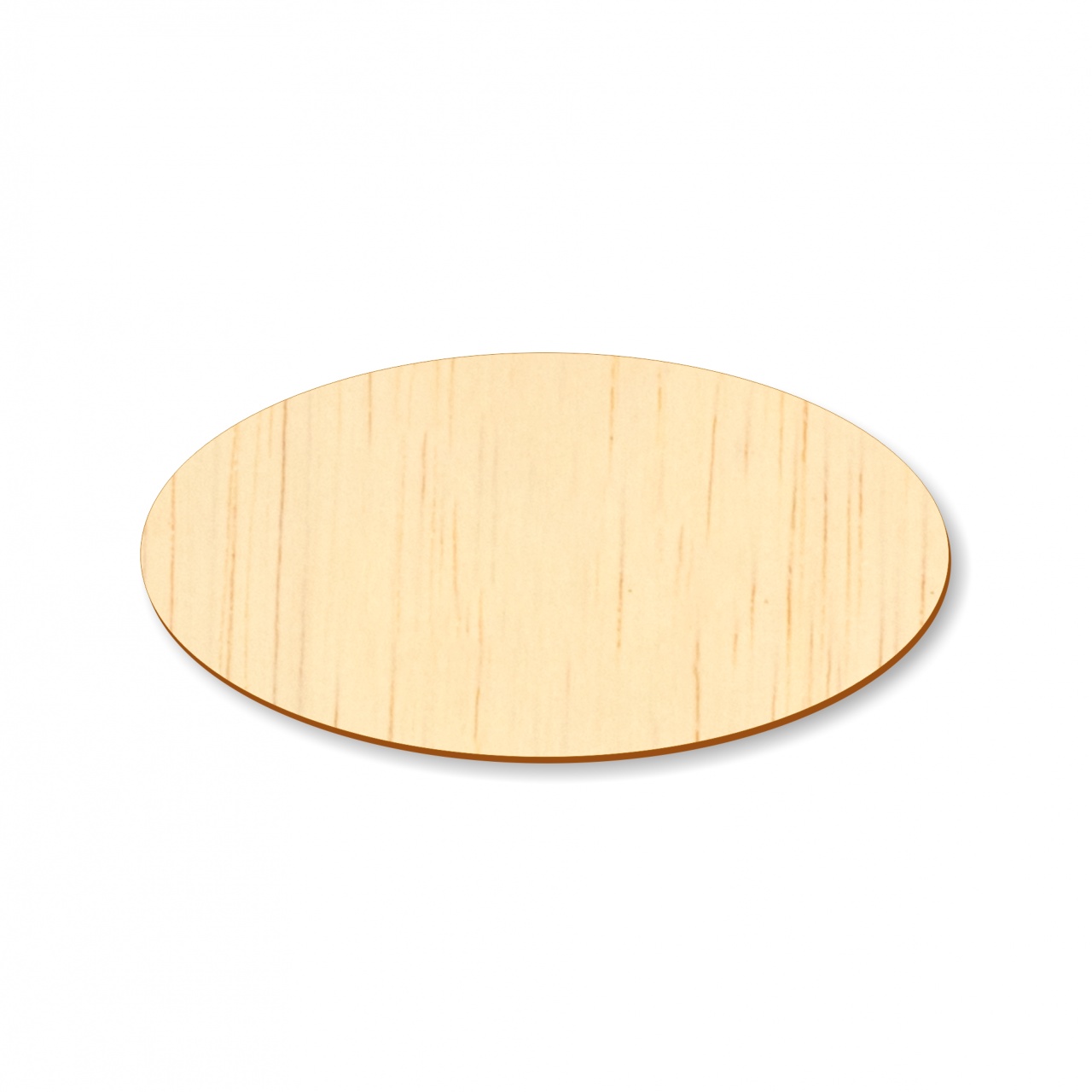 Tăbliță ovală, 11×5,5 cm, placaj