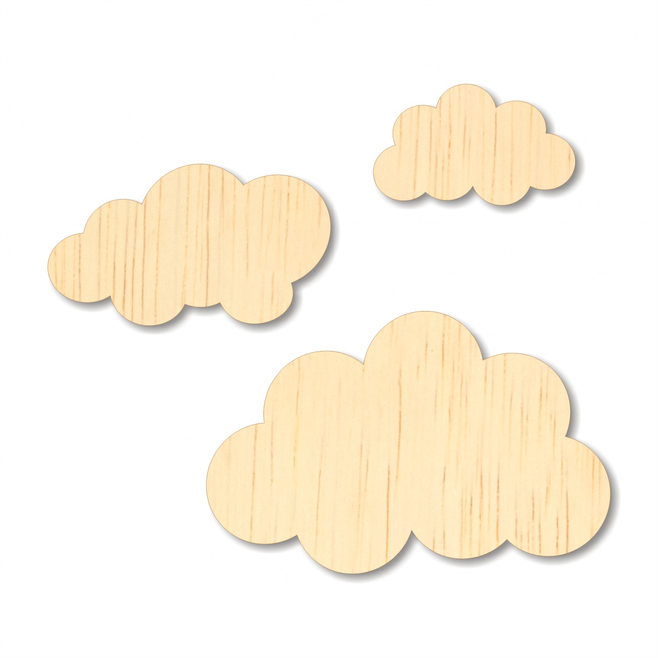 Norișor, 5×3 cm, placaj lemn natur