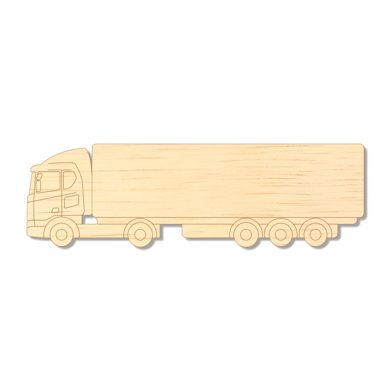 Camion TIR, 20×6 cm, placaj lemn