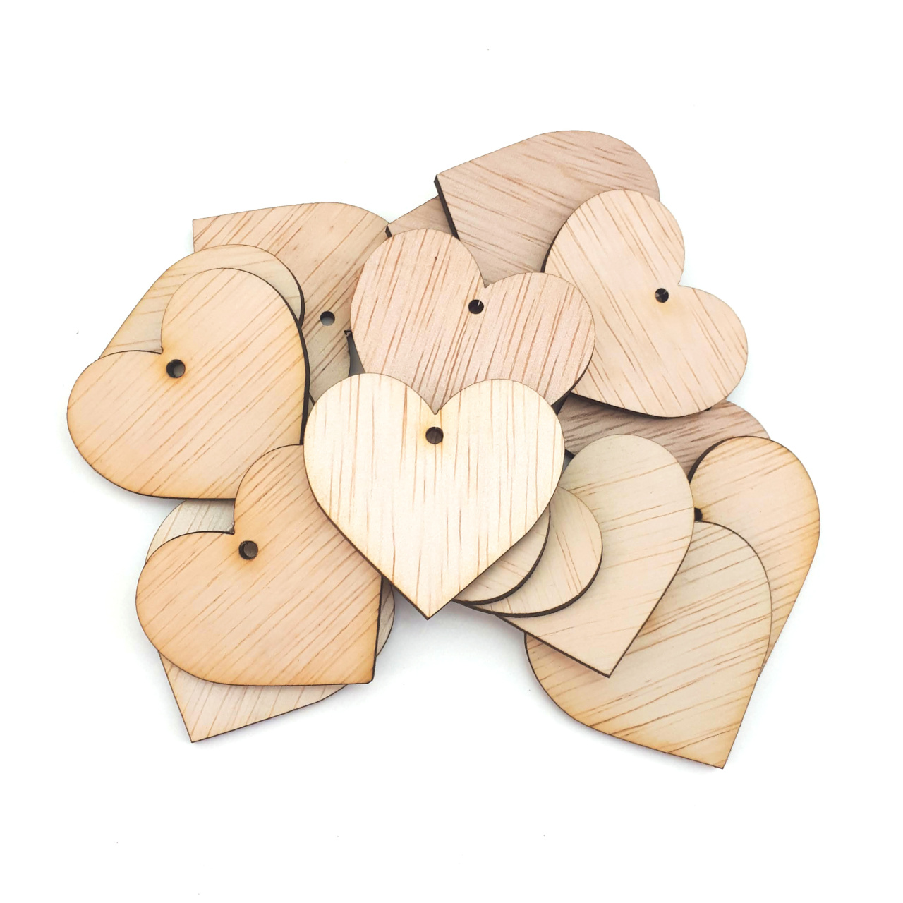 Inimă, 7,5×7 cm, placaj lemn natur