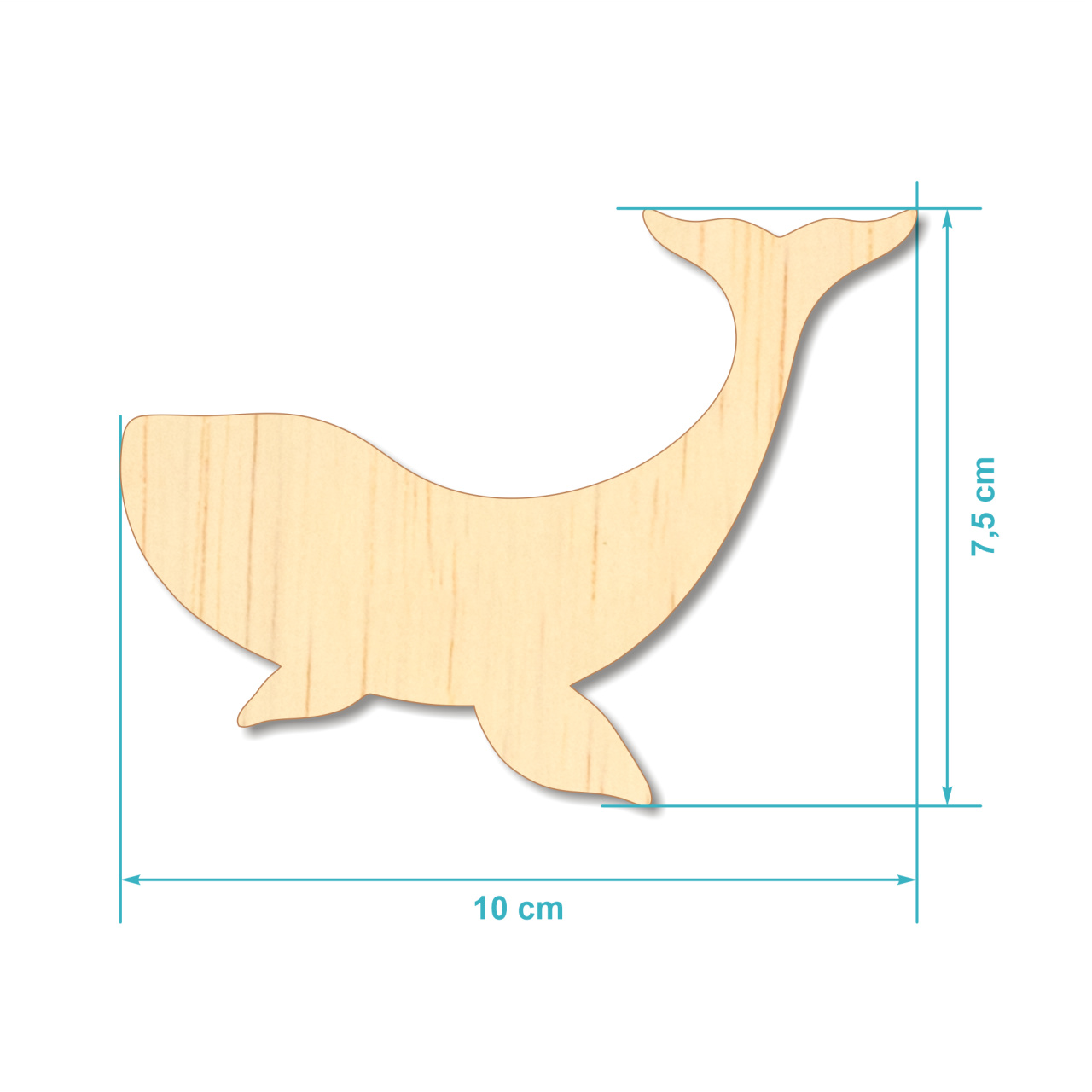 Căluț balansoar, 10×9 cm, placaj lemn