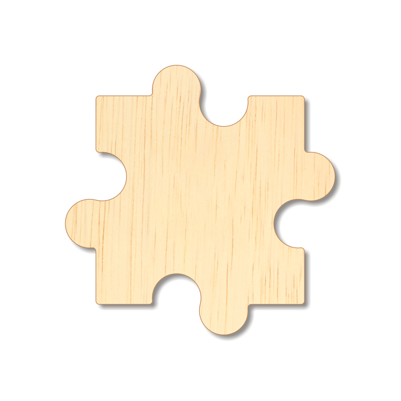 Piesă puzzle, 10×10 cm, placaj lemn