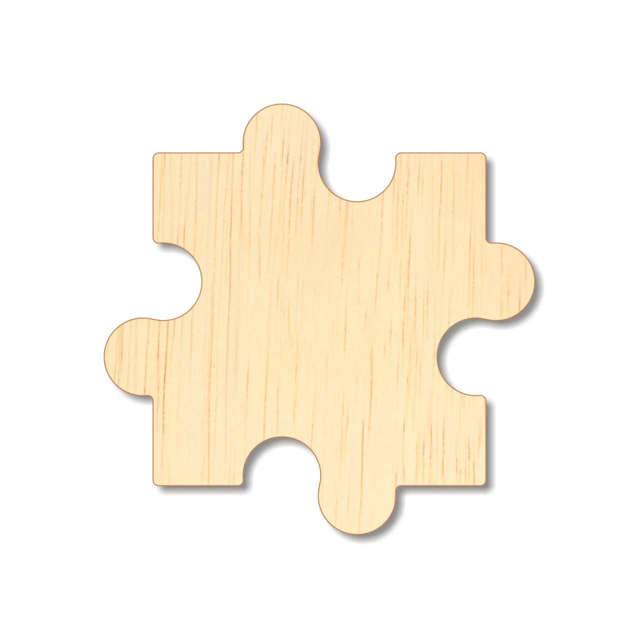 Piesă puzzle, 7×7 cm, placaj lemn