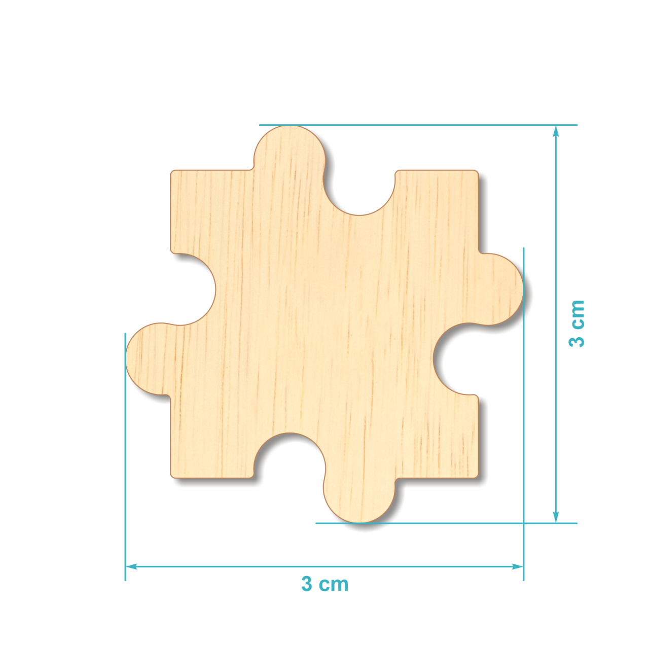 Piesă puzzle, 40×40 cm, placaj lemn