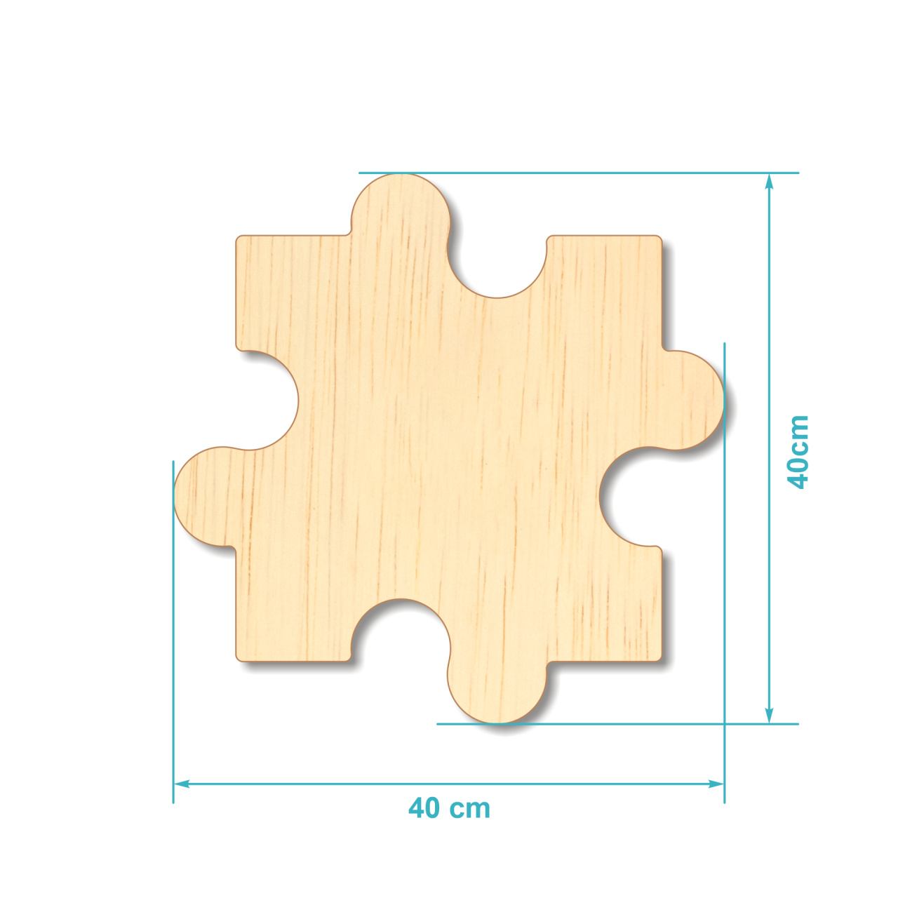 Piesă puzzle, 50×50 cm, placaj lemn