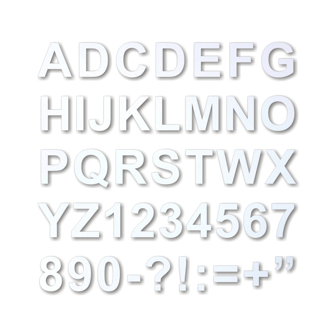 Literă sau cifră clasică din alfabet, 3 cm înălțime, placaj lemn, 1 buc