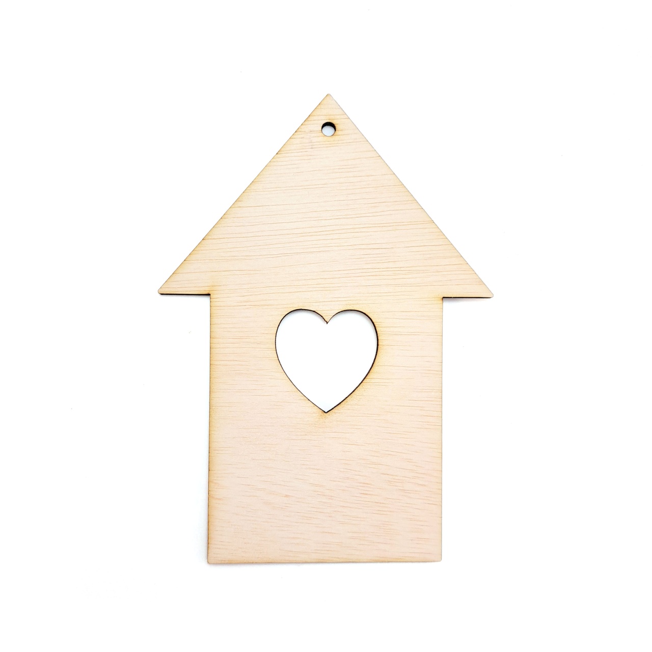 Căsuță cu inimioară, 13×18 cm, placaj lemn 
