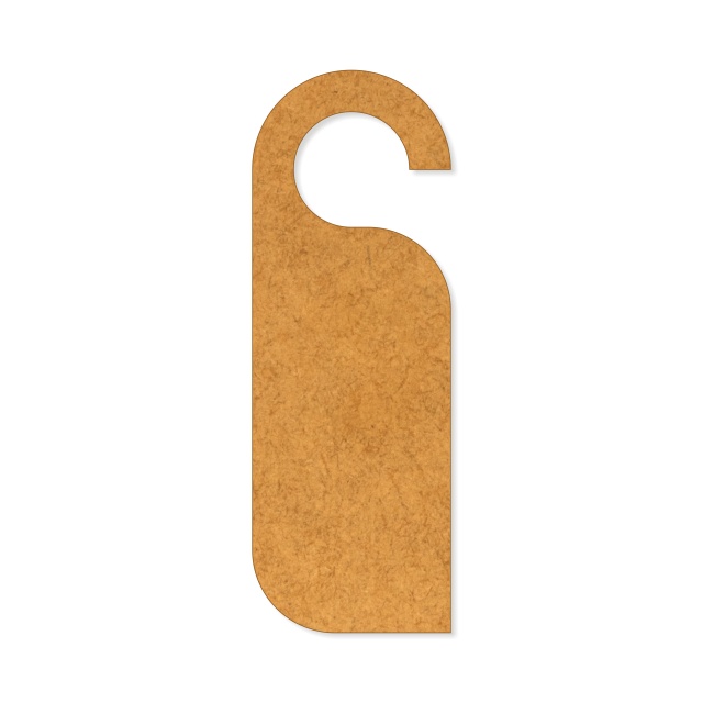 Door tag, 6×17 cm, HDF