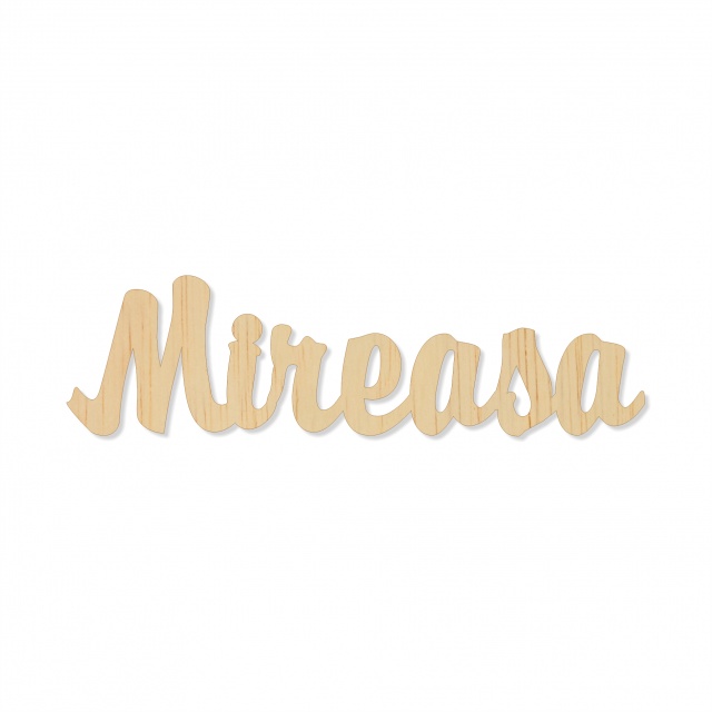 Text Mireasa, 3 cm, decupat din placaj