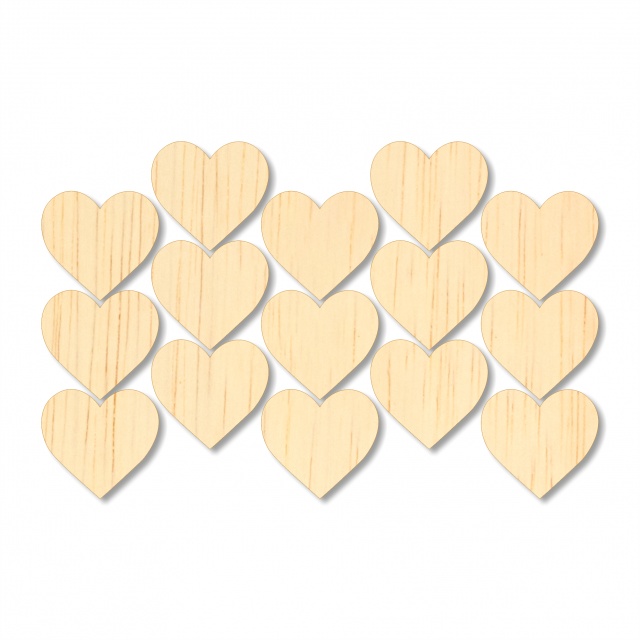 Inimă, 4.5×4.2 cm, placaj lemn natur :: 4,5 cm