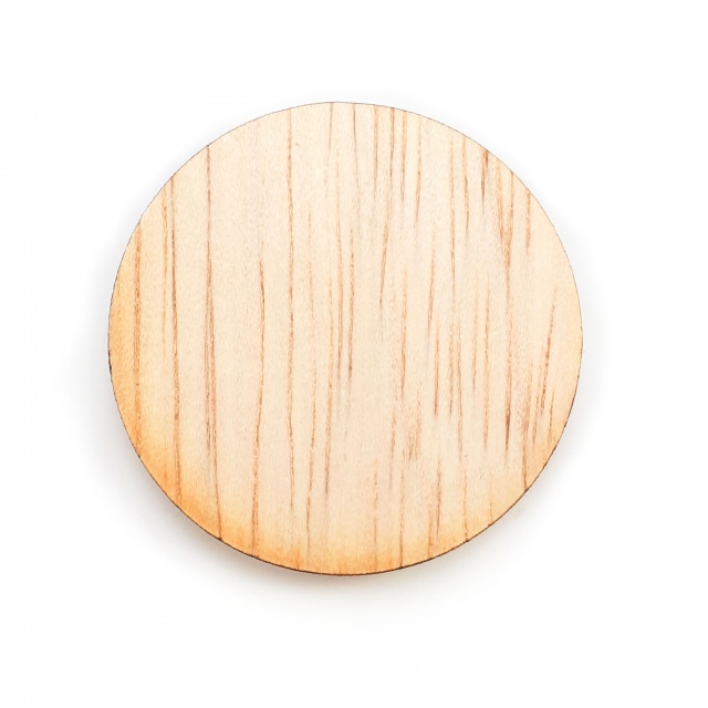 Bază rotundă 7 cm, placaj lemn :: Ø7 cm