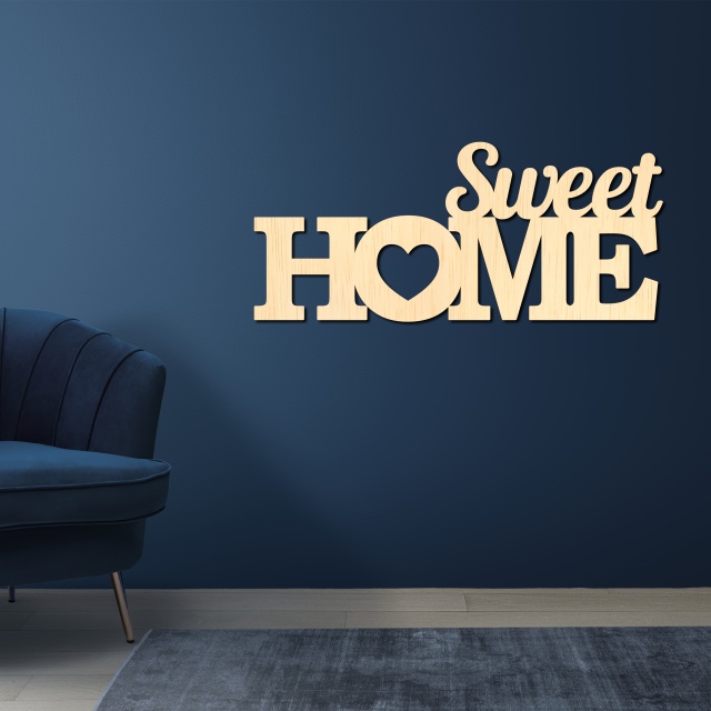 Decor Sweet Home, 50×22 cm, placaj lemn :: 50 cm