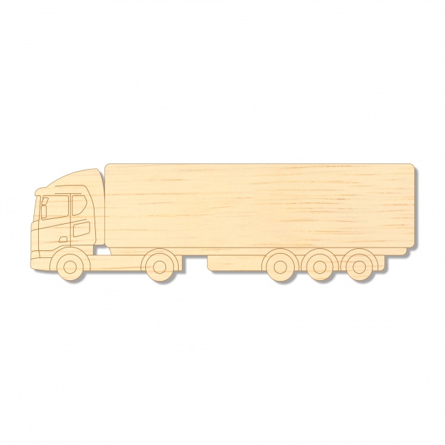 Camion TIR, 20×6 cm, placaj lemn :: 20 cm