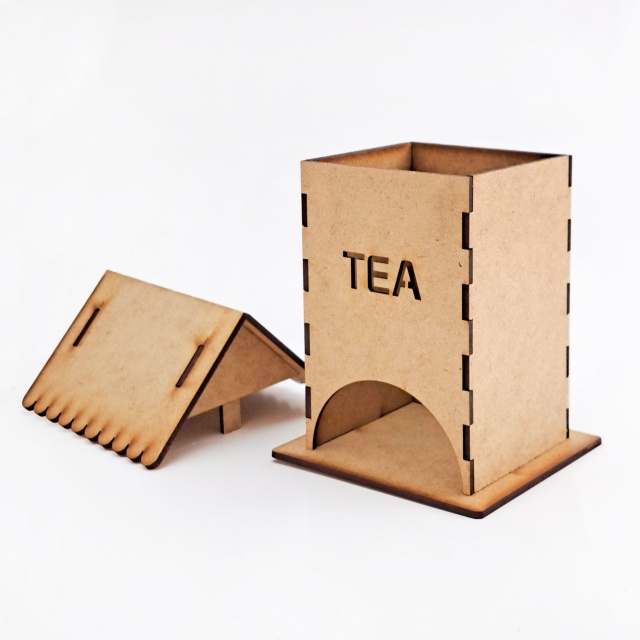 Căsuță ceai TEA asamblată, HDF, 17×10×10 cm :: Asamblat