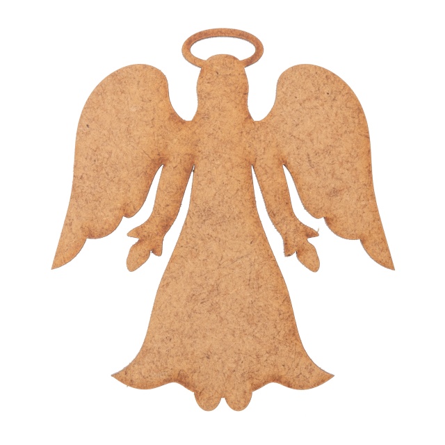 Înger Nariel, 18×20 cm, HDF brut :: 20 cm