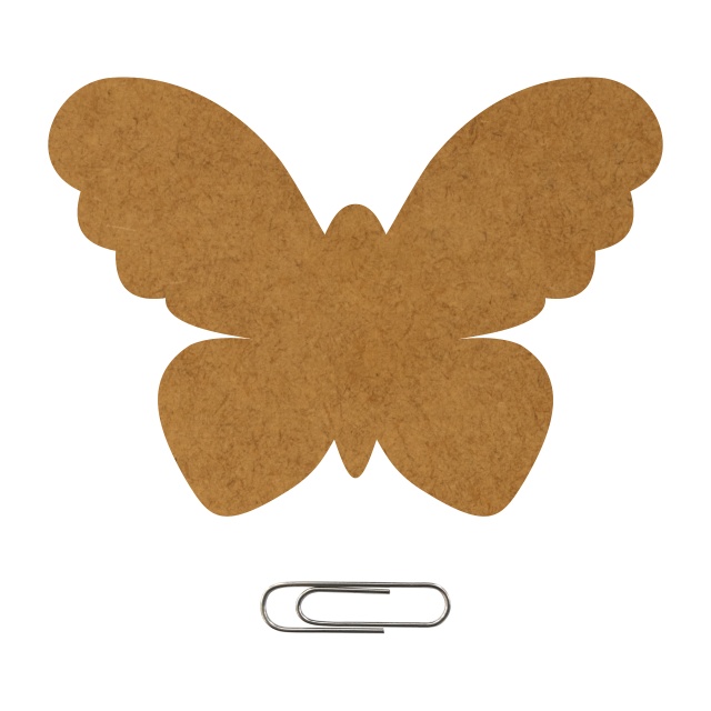 Suport pahar fluture, HDF, 9×6,5 cm :: 1 buc