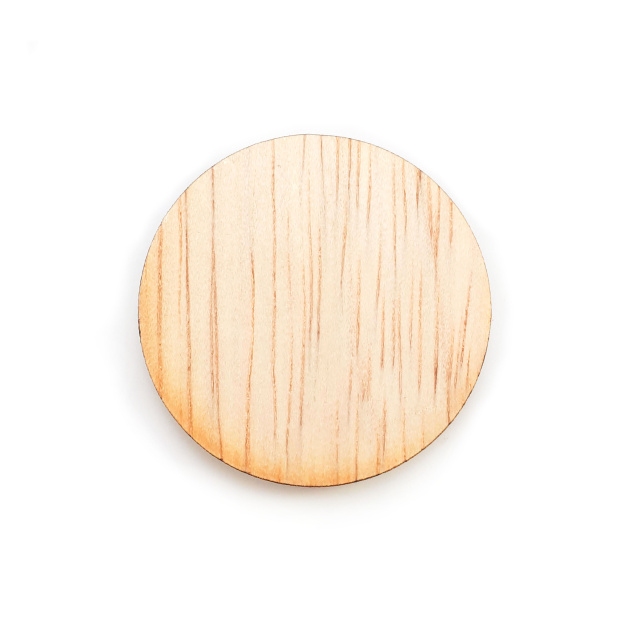 Bază rotundă Ø2,5 cm, placaj lemn :: Ø2,5 cm