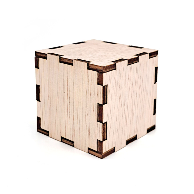 Cubuleț, 6×6×6 cm, placaj lemn :: 6 cm