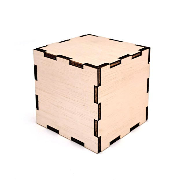 Cubuleț placaj lemn, 15×15×15 cm