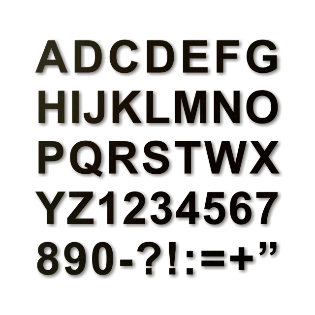 Literă sau cifră clasică din alfabet, 4 cm înălțime, placaj lemn, 1 buc :: 4 cm
