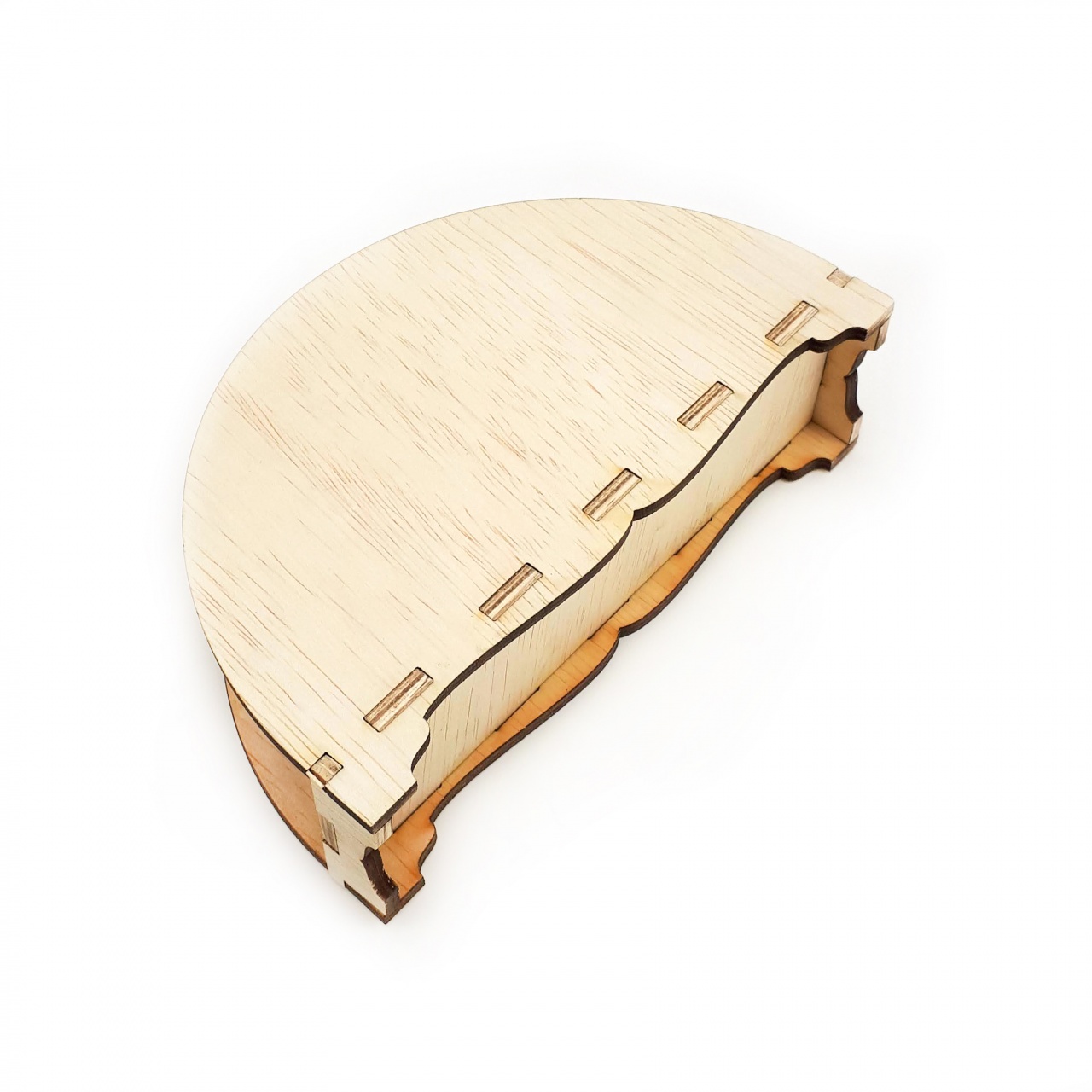 Suport șervețele rustic asamblat, 14×8,5×4,3 cm, placaj :: Asamblat