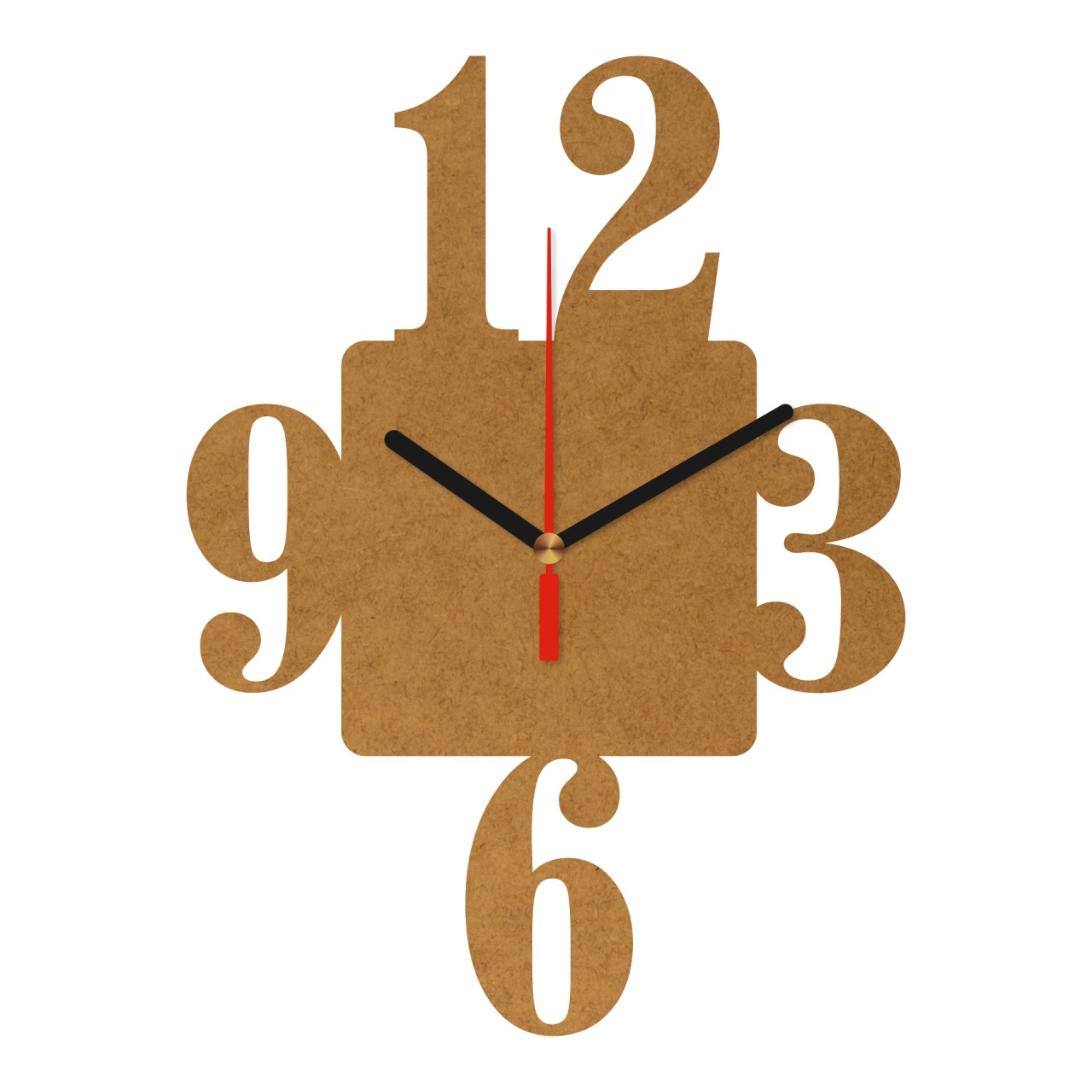 Cadran ceas cu cifre, HDF, 30×22 cm