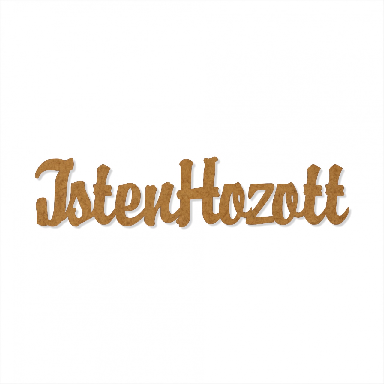 Text Isten Hozott, 3 cm, decupat din HDF