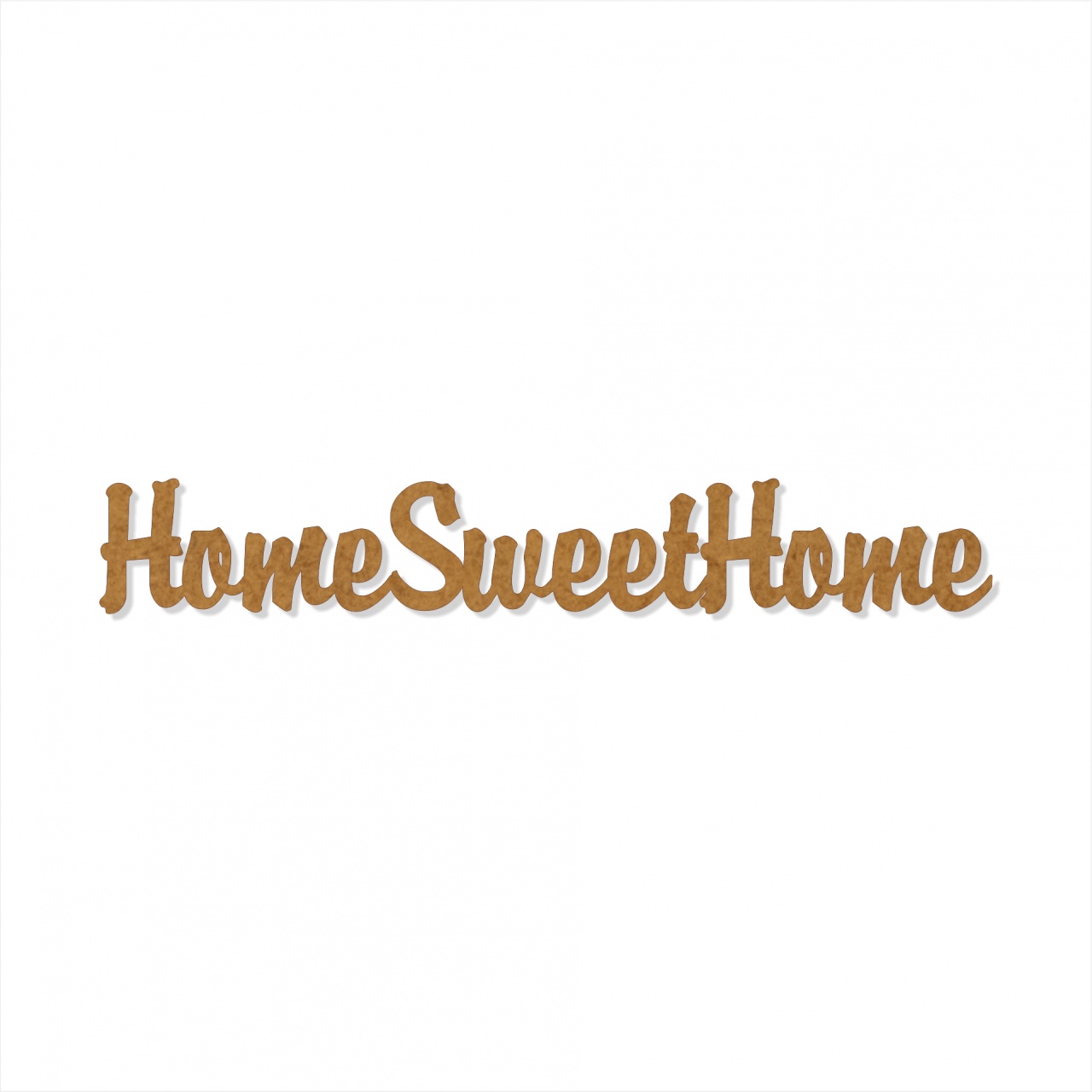 Text Home Sweet Home, 3 cm, decupat din HDF