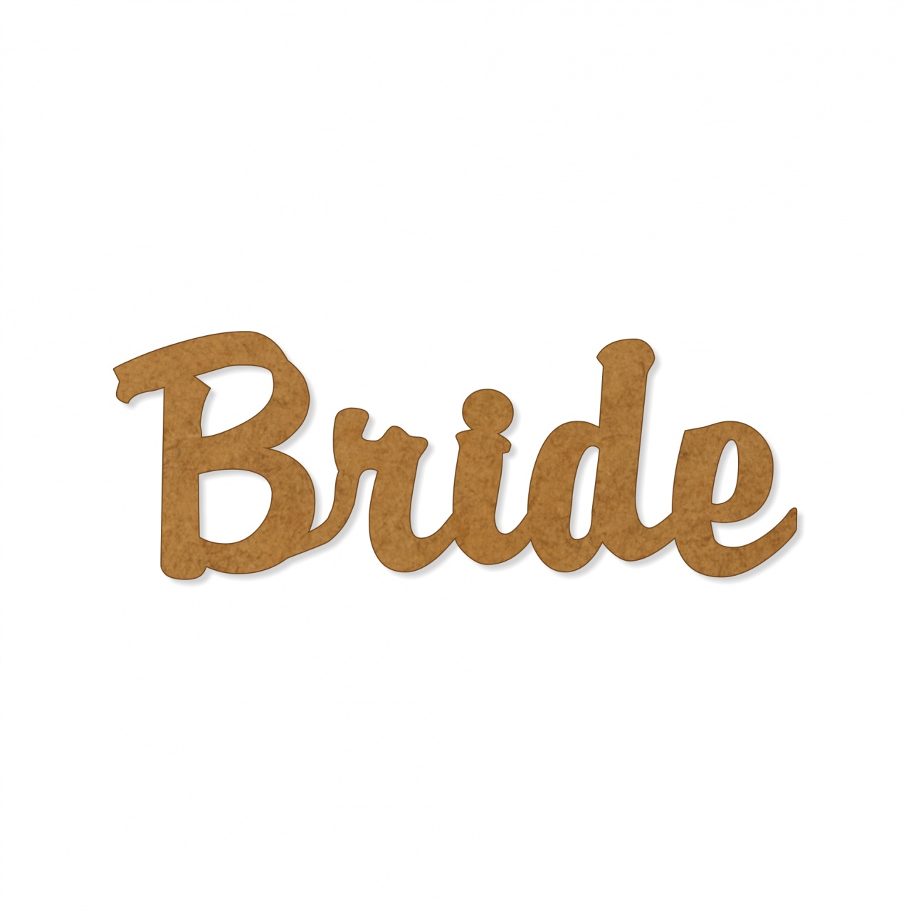 Text Bride, 3 cm, decupat din HDF