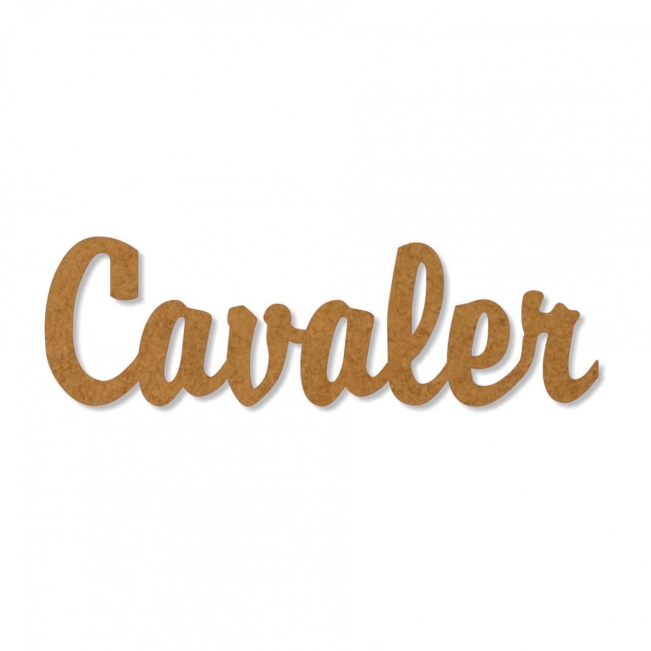 Text Cavaler, 3 cm, decupat din HDF