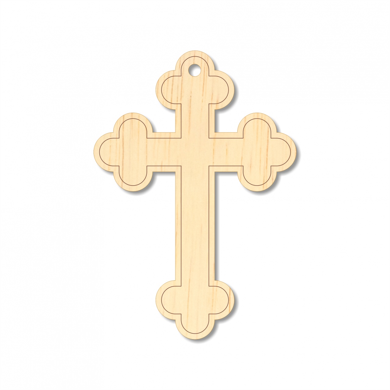 Cruce ortodoxă, 3,5×5 cm, placaj :: 5 cm