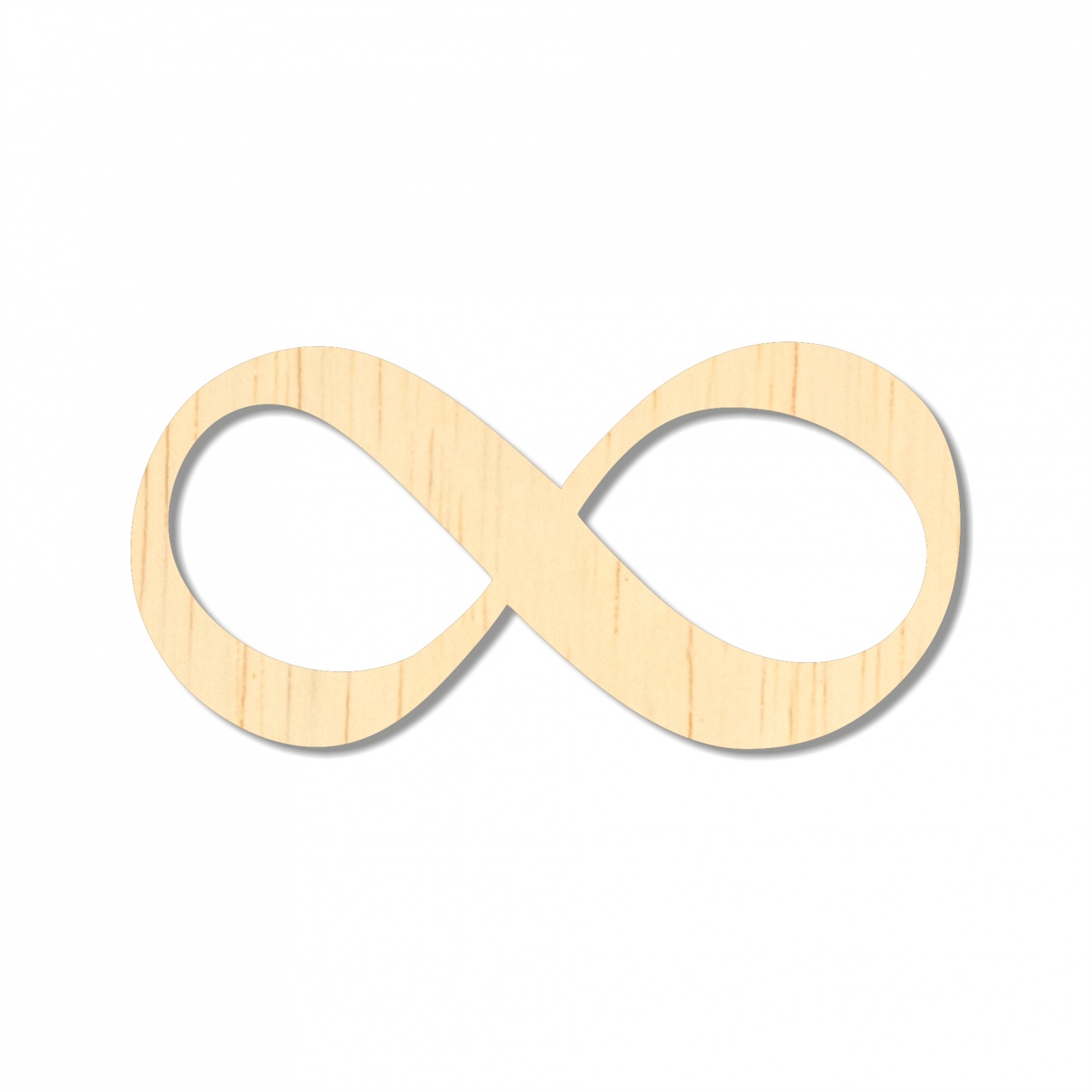 Simbol infinit, 11,5×5,5 cm, placaj lemn