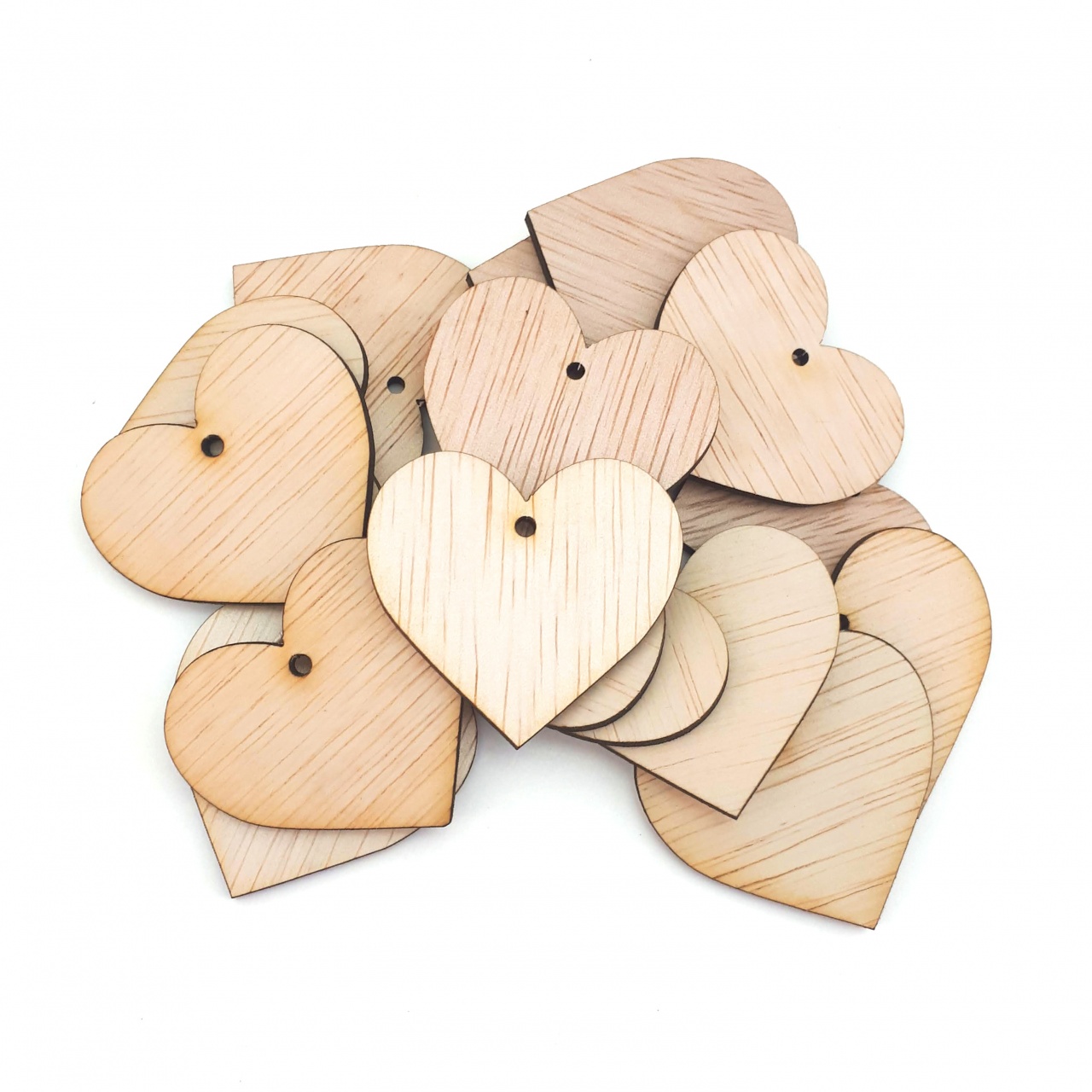 Inimă, 4.5×4.2 cm, placaj lemn natur :: 4,5 cm