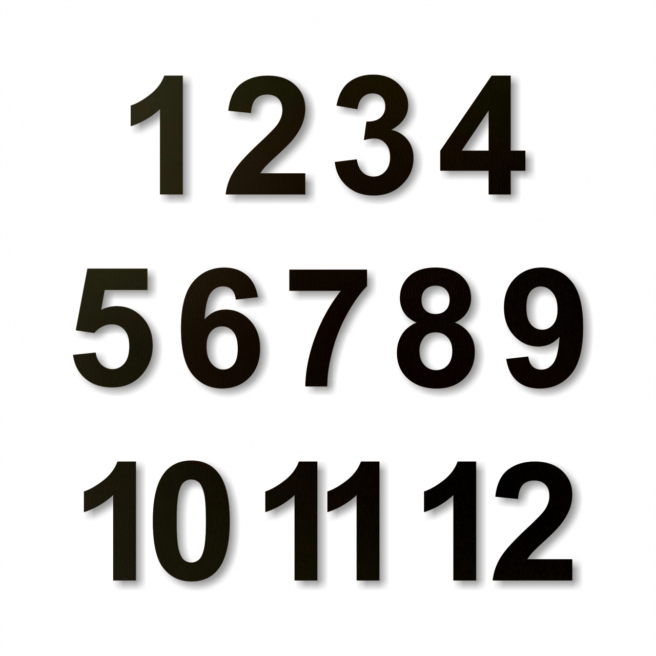 Cifre ceas 1-12, 1,5 cm, HDF alb :: 1,5 cm