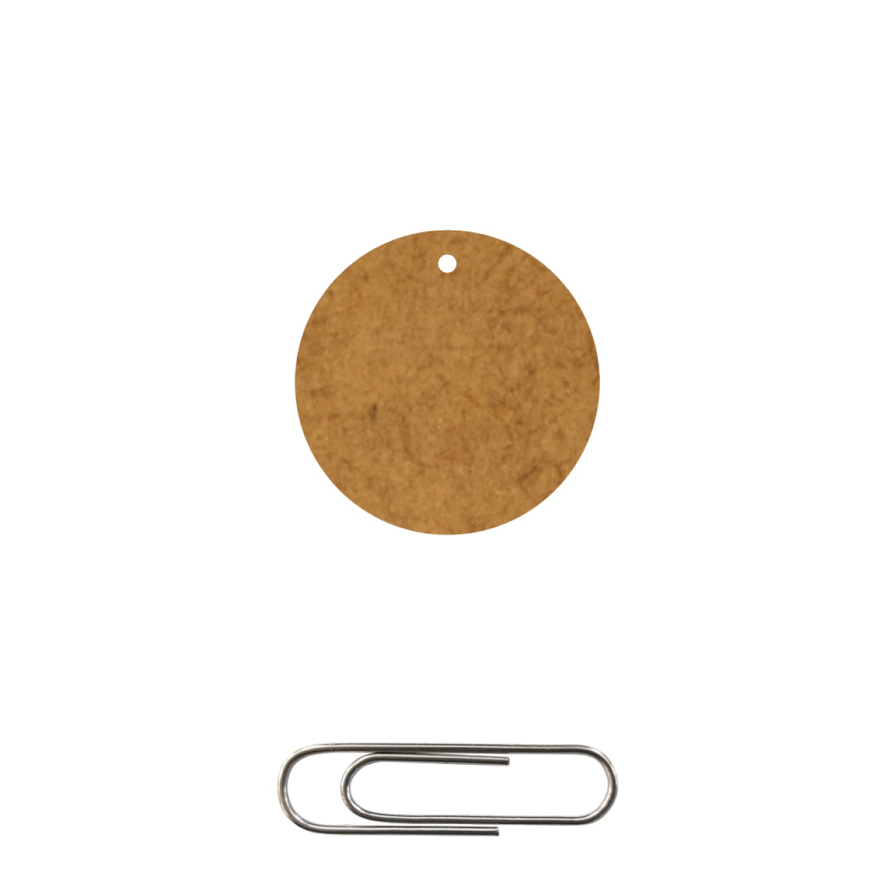Bază rotundă cu gaură pentru cercei, HDF :: Ø2,5 cm