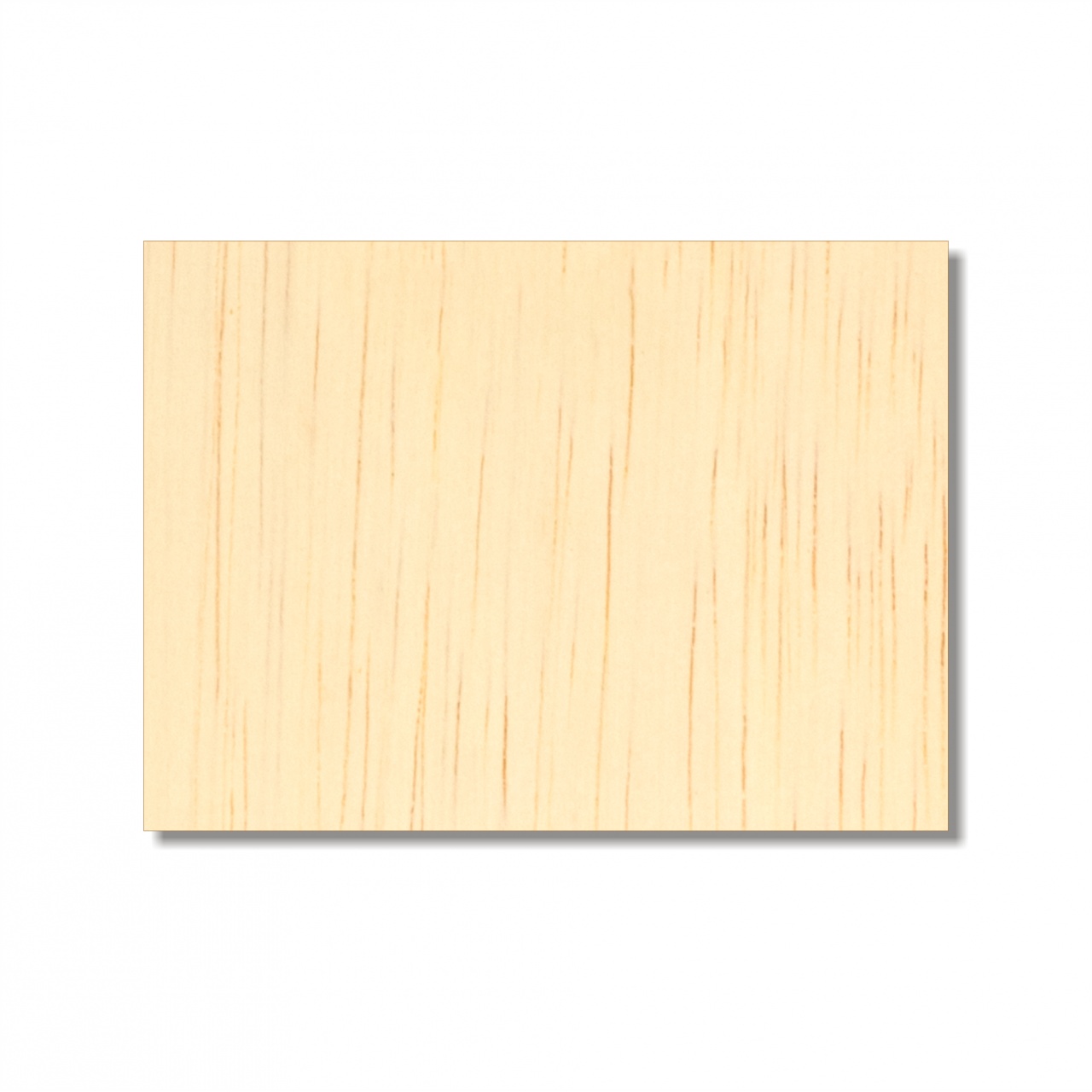 Dreptunghi, placaj lemn, 7,5×5,5 cm :: Colțuri drepte