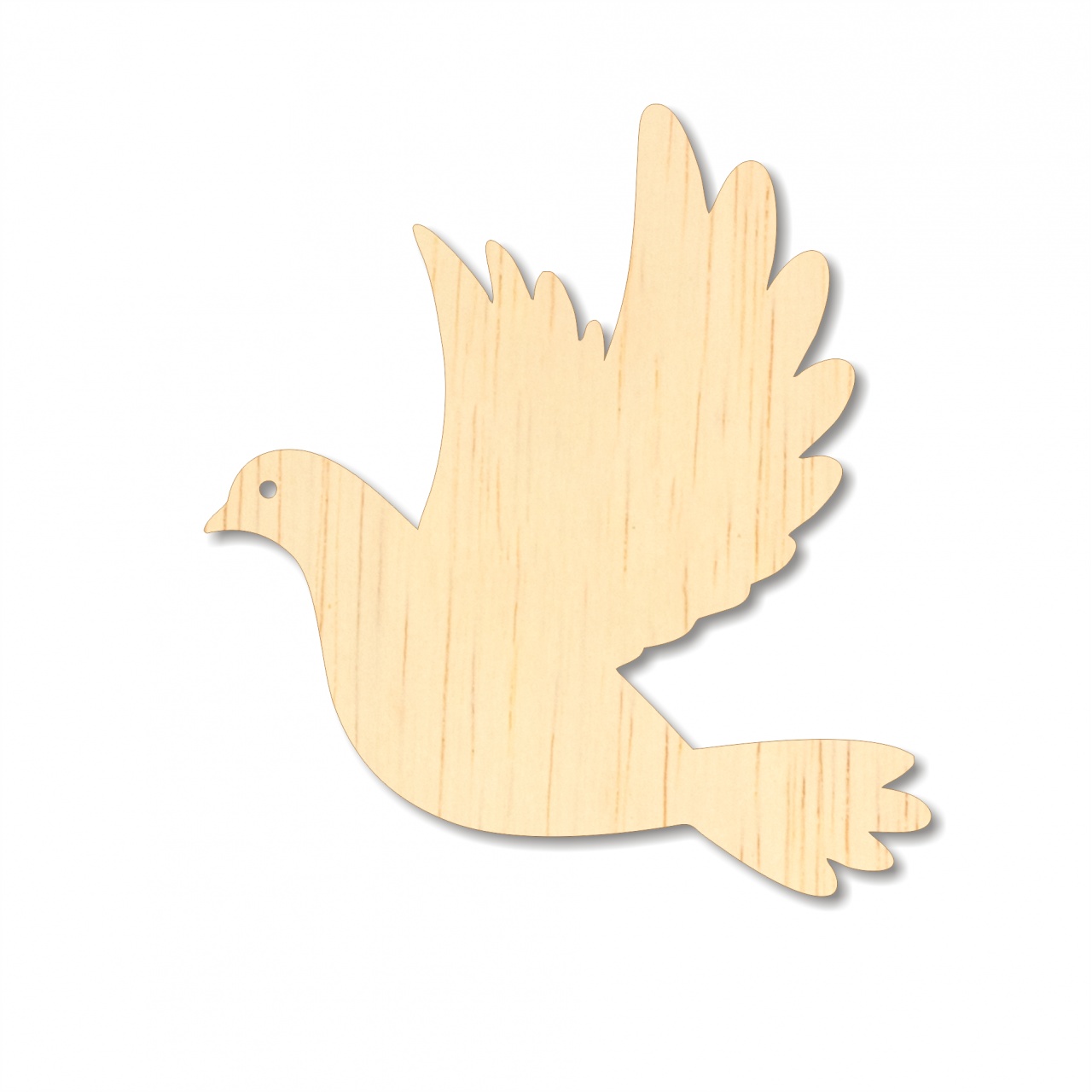 Porumbel în zbor, 5,8×6 cm, placaj lemn :: 6 cm