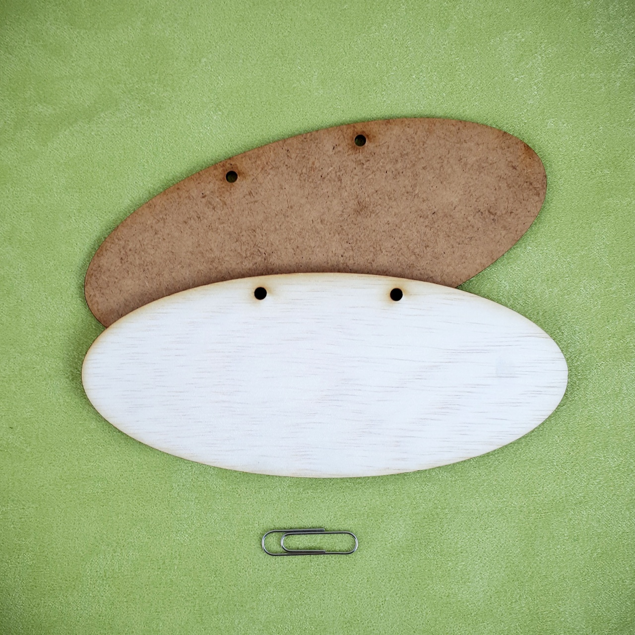 Tăbliță ovală, 14×6 cm, HDF