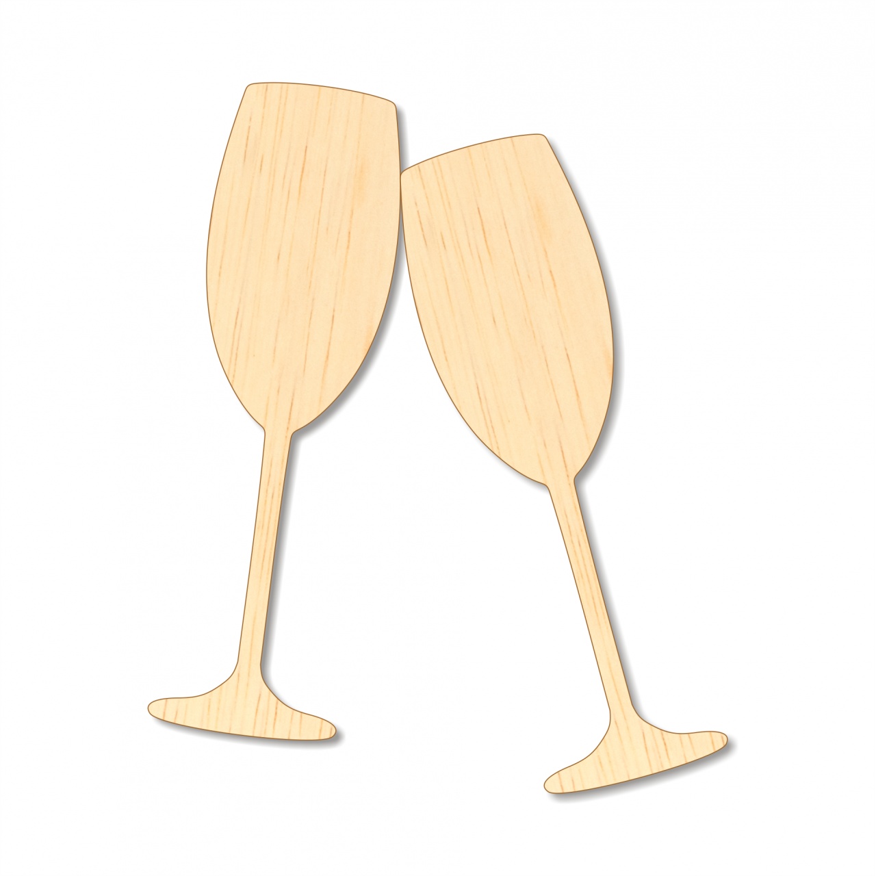 Pahar șampanie, 5,5×19 cm, placaj