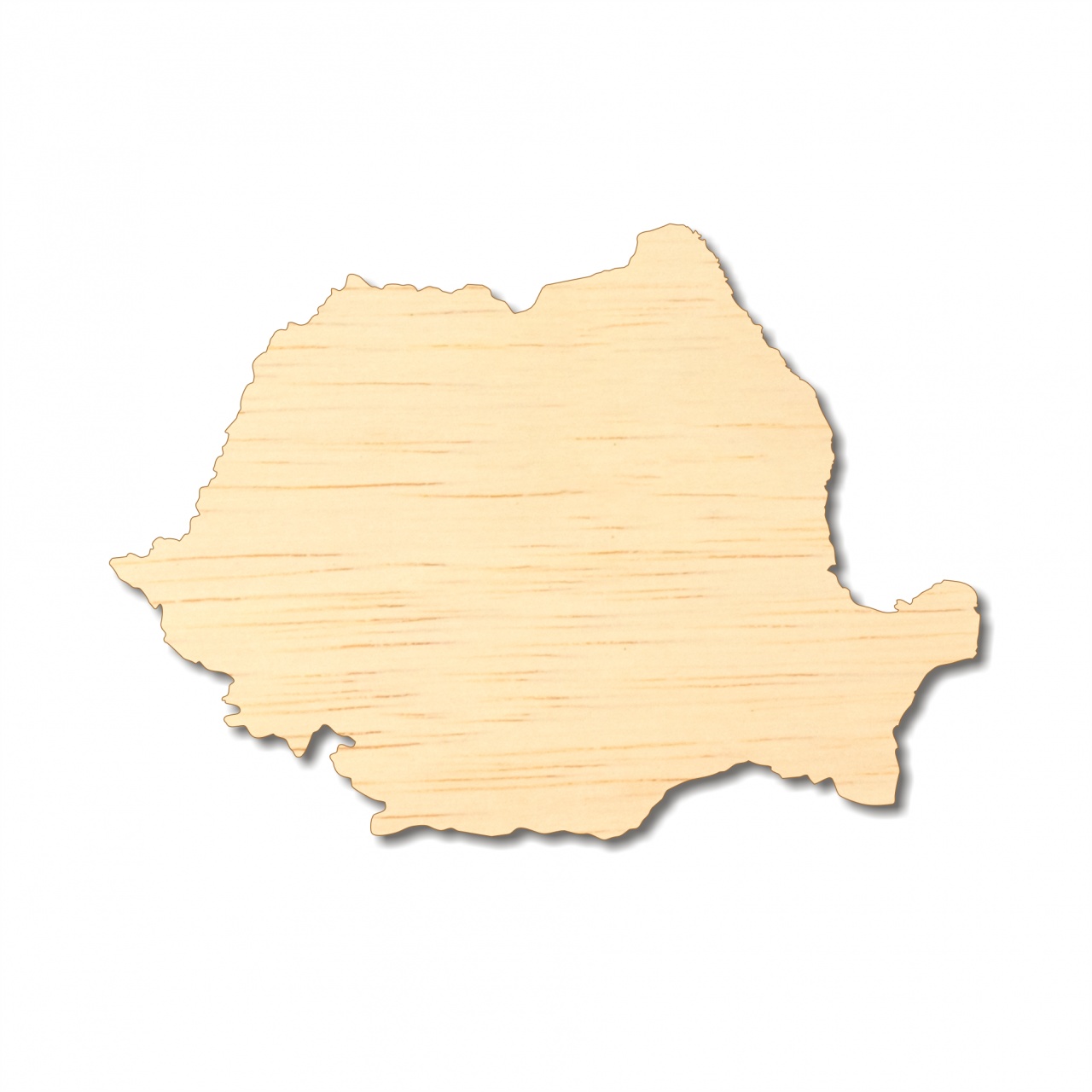Harta României, 7×5 cm, placaj lemn :: 7x5 cm