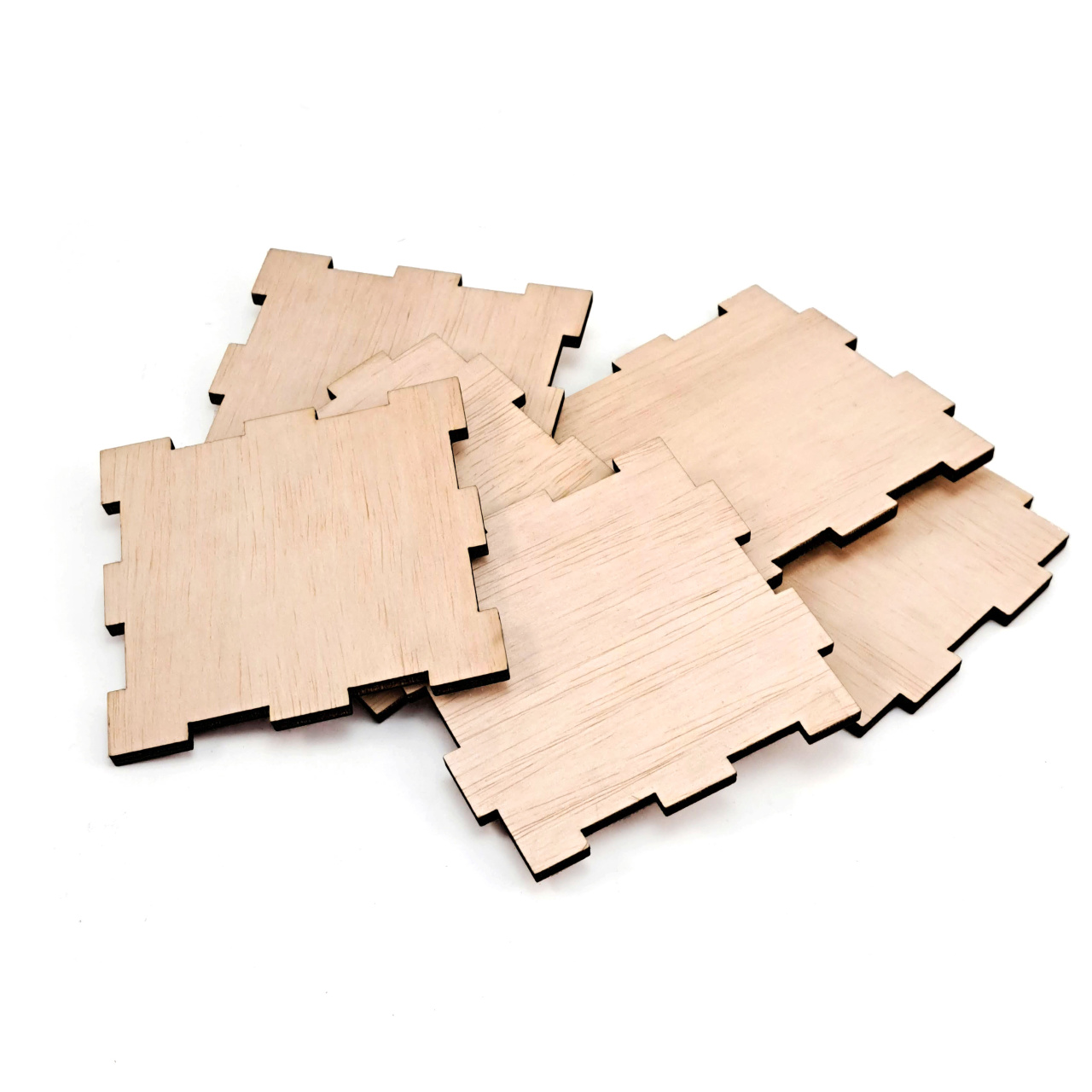 Cubuleț placaj lemn, 10×10×10 cm :: 10 cm
