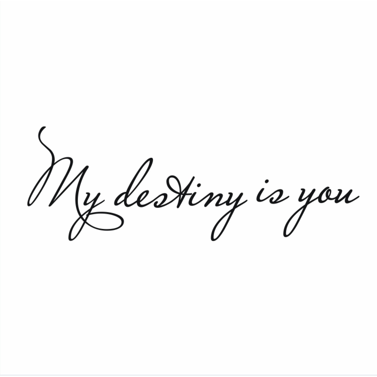 Articol unicat - My destiny is you, 135x47,5 cm, decupat din placaj lemn natur 4 mm grosime