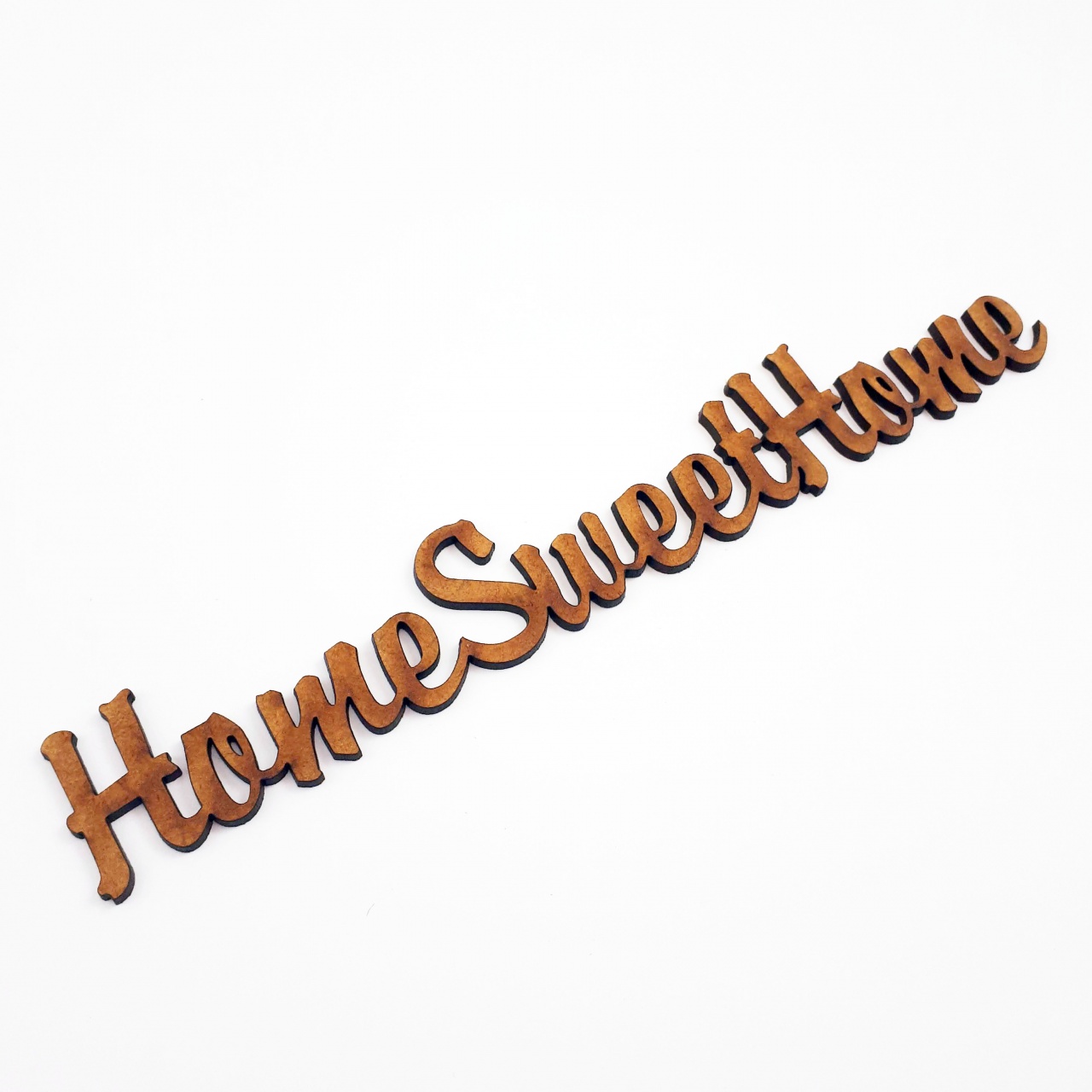 Text Home Sweet Home, 3 cm, decupat din HDF